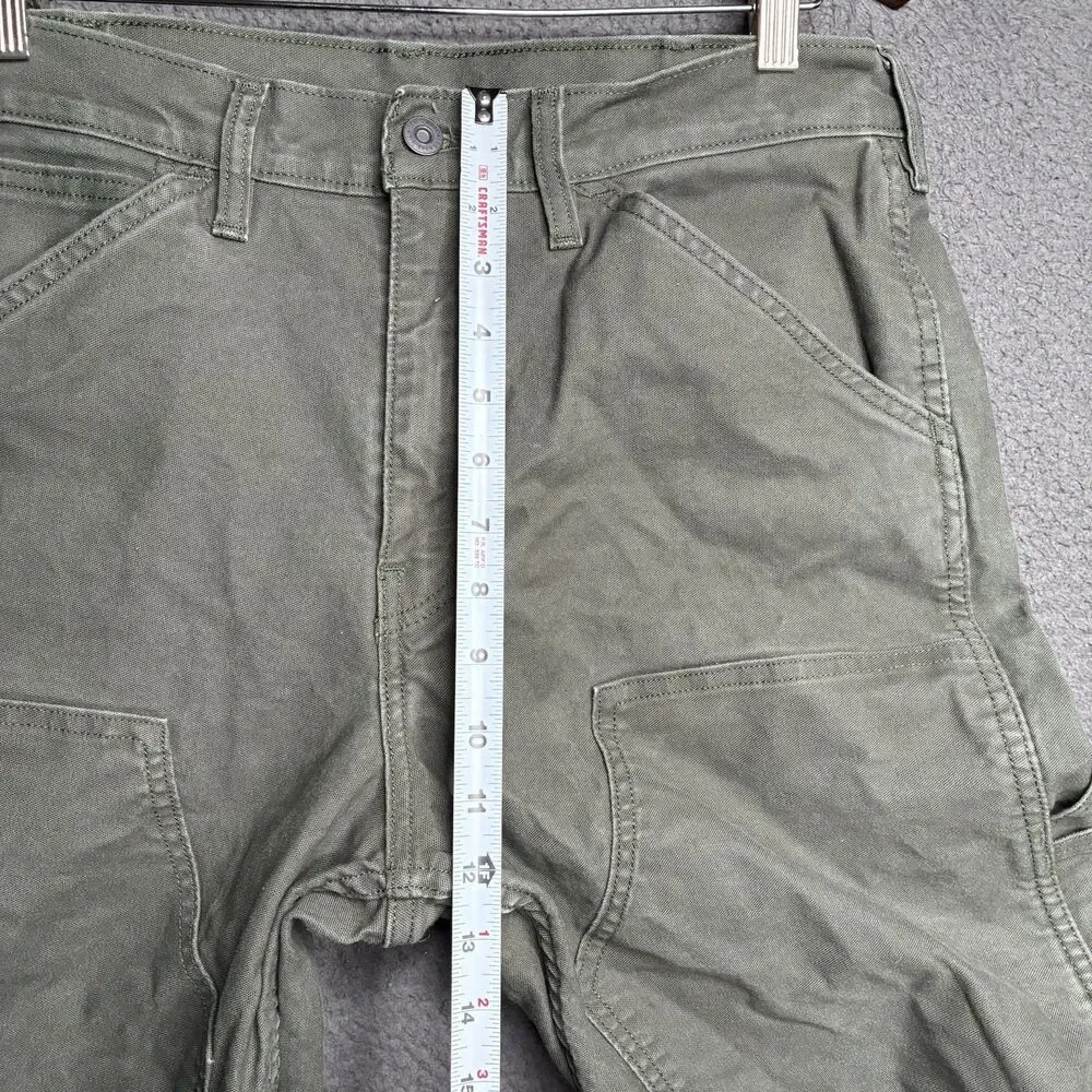 Levis 565 Double Knee Utility Workwear Jeans Mens 34 x 30 Pants Olive Green